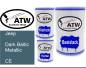 Preview: Jeep, Dark Baltic Metallic, CE: 500ml Lackdose + 500ml Klarlack + 250ml Härter - Set, von ATW Autoteile West.